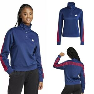Adidas Iconic Wrapping 3-Stripes Snap Track Top